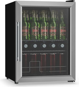 Klarstein Beersafe хладилник за напитки с стъклена врата | 64 x 48 см | LED вътрешно осветление