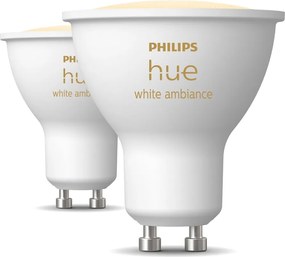 LED комплект крушки 2 бр. GU10, 4 W White ambiance – Philips Hue