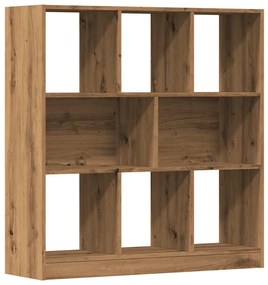 855789 vidaXL Шкаф за книги Artisan Oak 97,5x29,5x100 cm Инженерна дървесина