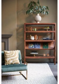 Кафява етажерка от масивна акациева дървесина 120x160 cm Yuki - Light &amp; Living