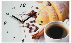 Сив стенен часовник за кафене