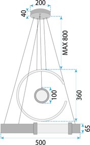 Лампа LED LHJ060-CP GOLD
