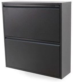 Черен метален шкаф за обувки Billy - Spinder Design