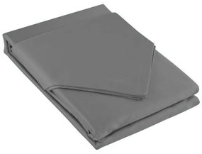 Луксозно спално бельо от памучен сатен в тъмносив цвят 3 части: 1бр 180х200 + 2бр 70 смх80