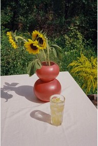 Червена керамична ваза (височина 36 cm) Tuga – noo.ma