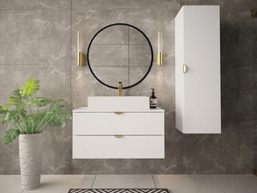 Вертикален шкаф за баня Aniabo plus-Leuko