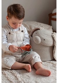 Кремава текстилна детска кошница за играчки ø 25x30 cm Rita the Rabbit – Lorena Canals