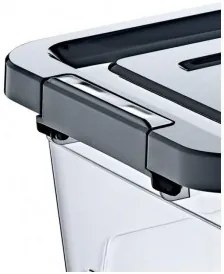 Horecano - Пластмасова кутия контейнер за съхранение 30л 47x31,5xh29,7см антрацит HOME-(TRN-209-01)