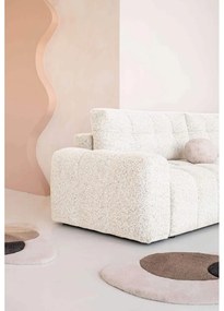 Кремав разтегателен модулен ъглов диван с място за съхранение (десен ъгъл) Lulu – Miuform