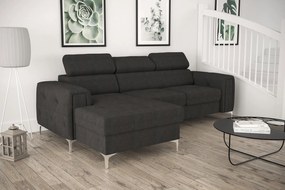 Ъглов Диван Almeria Mini-сив-ляв-плат