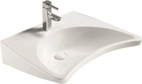 Мивка за баня ICC 6554, стенен монтаж, за хора с намалена двигателна способност, порцелан, бял