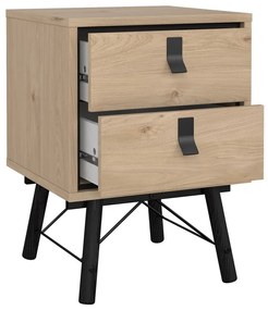 Нощно шкафче в дъбов декор в естествен цвят Ry - Tvilum