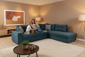 Ъглов диван Hanson-Petrol-Right