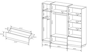 Гардероб Edmond 5-врата