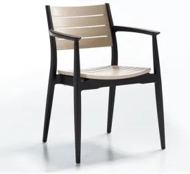 Стол "Regnum" тъмно кафяво/капучино 44,5 x 56 x h81,5cm (NVS005)