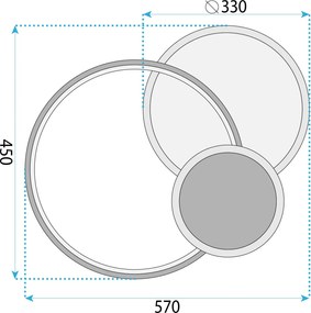 Плафон APP1709-C Black LED