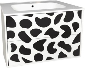 Конзолен PVC шкаф ICP 8045B, Inter Ceramic, с умивалник, 80x45.3x55см