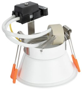 Комплект от 12 вградени прожектора бели GU10 50mm IP44 - Dept