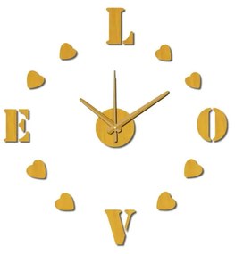 Стенен часовник Love, ⌀ 60 cm - Mauro Ferretti