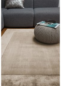 Светлокафяв ръчно изработен килим със смес от вълна 120x170 cm Ascot – Asiatic Carpets