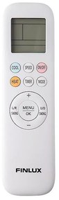 Инверторен климатик Finlux 12TENE87BRIS, 12000 BTU, А+++, 30 м2, Wi-Fi, Плазмен филтър, 4D обдухване, Златно покритие на топлообменника, Черен