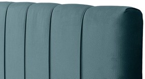 Тапицирано легло New York-Petrol-90 x 200-Ξύλα Ελάτου