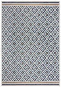 Жълто-син килим за открито и закрито 200x290 cm Zia Trellis – Flair Rugs