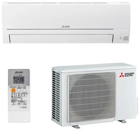 Инверторен климатик Mitsubishi Electric MSZ-HR25VF/MUZ-HR25VF, 9000 BTU, 19 м2, А++/А+, Сребърни йони, R-32, Бял