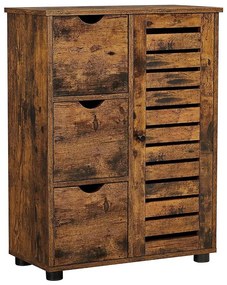 Шкафче RENE в кафяво