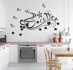 Стикер за стена за кухня чаша за кафе COFFEE 100 x 200 cm