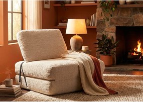 Бяло разтегаемо кресло от букле Faster – Mauro Ferretti