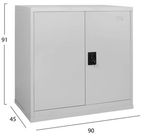 Метален шкаф HM5115 сив цвят