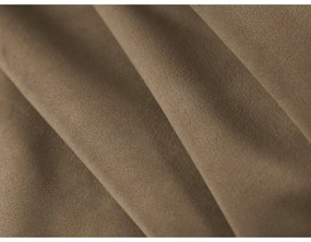 Кафяво-сив кадифен диван 140 cm Abby – Micadoni