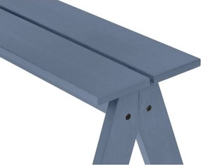 Синя градинска пейка от масивно дърво Navo – noo.ma