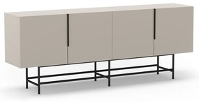 Кремав нисък скрин 200x77,5 cm Eldia – Marckeric