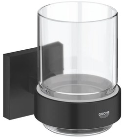 GROHE 410972430 - Стъклена чашка с държач START CUBE черна