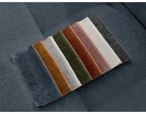 Тъмносин шенилов диван 237 cm Whesley – Bobochic Paris