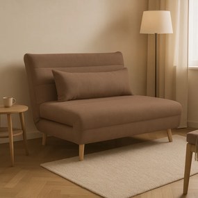 Разтегателен диван Cash-Светлокафяво