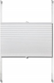 Плисирана щора 60 х 200 см, бяла