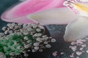 Картина на платно – Невероятна детайлна орхидея