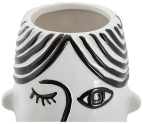 Черно-бяла порцеланова ваза Face - Mauro Ferretti