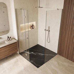 Корито за душ кабина Magnum CARRARA BLACK 90x90