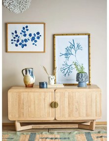 Скрин от масивно каучуково дърво в естествен цвят 120x55x45 cm Serrone – Bloomingville