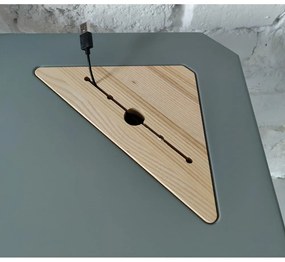 Бяла ъглова работна маса Ashme - Ragaba