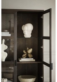 Кафява витрина от масивен дъб 95x195 cm Everett – Rowico