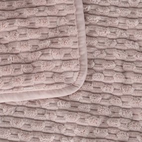 Розово капитонирано покривало за легло 230x260 cm – Ixia