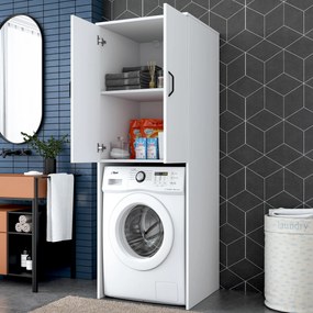 Шкаф за пералня KD110, цвят Бял