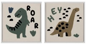 Детски картини в комплект от 2 бр. 30x30 cm Relief – Ixia