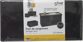 Двоен сгъваем пуф 5five Mix & Modul, 76 cm - Сив