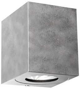 Nordlux - LED външно стенно осветително тяло CANTO 2xLED/6W/230V IP44 сребристо